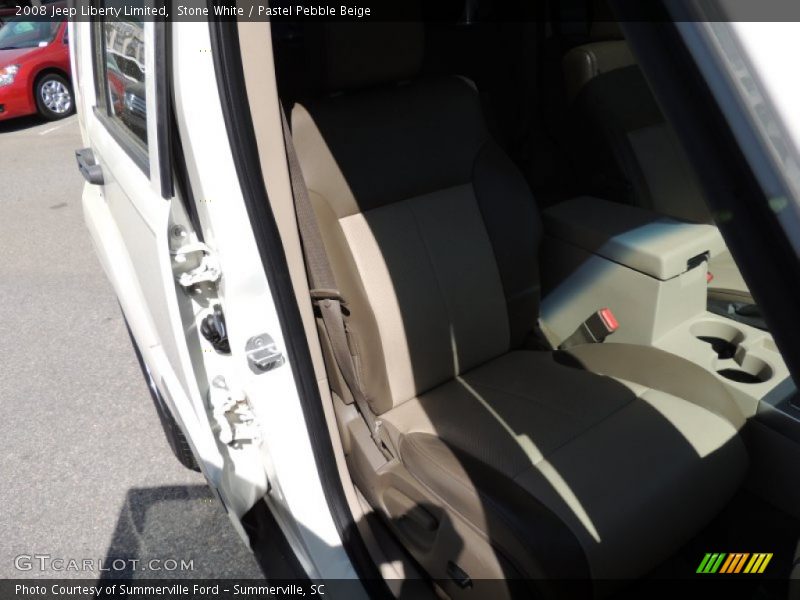 Stone White / Pastel Pebble Beige 2008 Jeep Liberty Limited