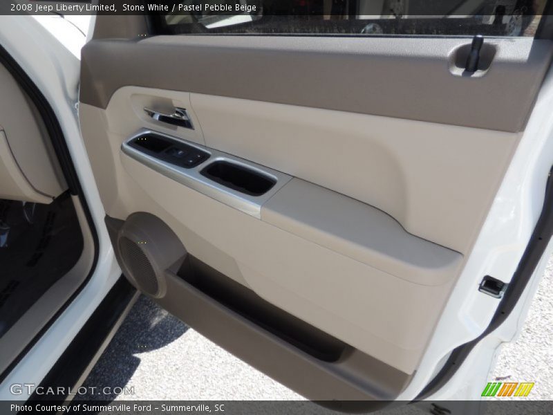 Stone White / Pastel Pebble Beige 2008 Jeep Liberty Limited