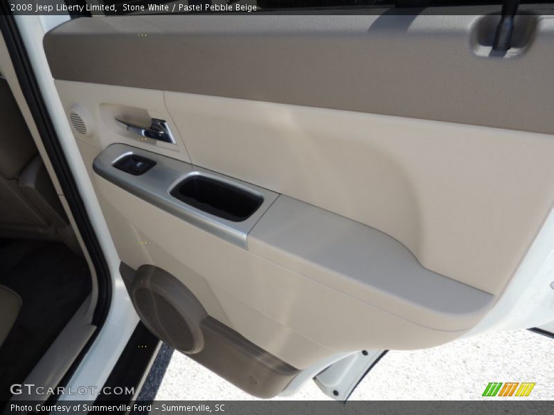 Stone White / Pastel Pebble Beige 2008 Jeep Liberty Limited