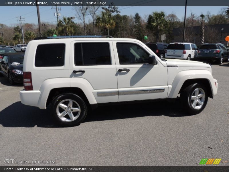 Stone White / Pastel Pebble Beige 2008 Jeep Liberty Limited