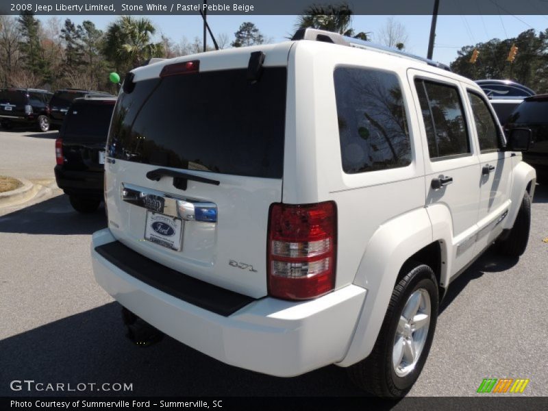 Stone White / Pastel Pebble Beige 2008 Jeep Liberty Limited