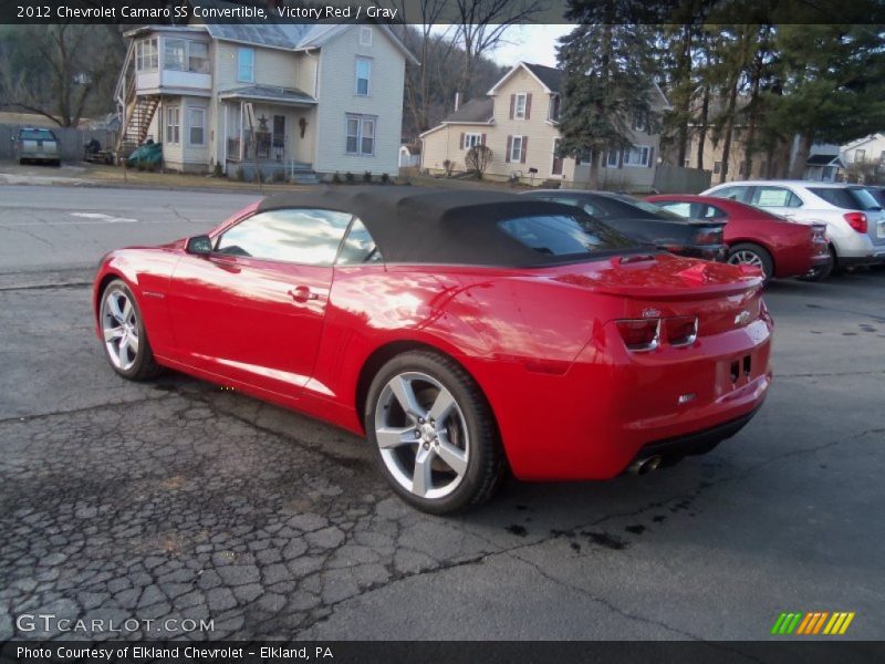 Victory Red / Gray 2012 Chevrolet Camaro SS Convertible