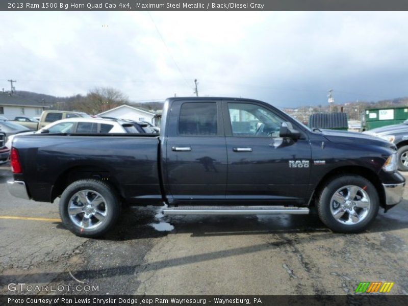 Maximum Steel Metallic / Black/Diesel Gray 2013 Ram 1500 Big Horn Quad Cab 4x4