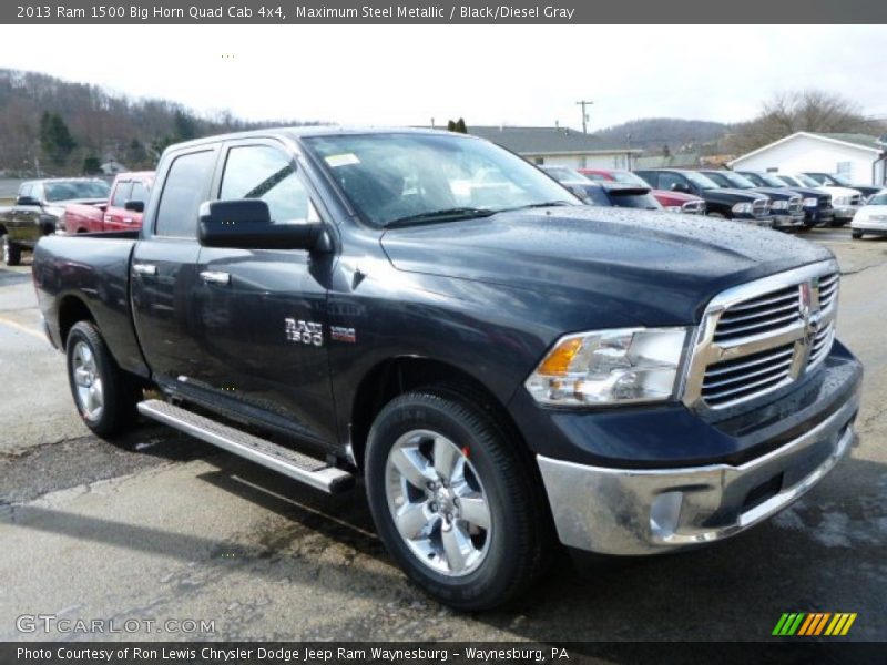 Maximum Steel Metallic / Black/Diesel Gray 2013 Ram 1500 Big Horn Quad Cab 4x4