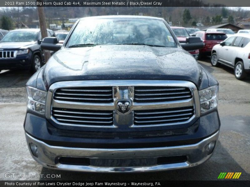 Maximum Steel Metallic / Black/Diesel Gray 2013 Ram 1500 Big Horn Quad Cab 4x4