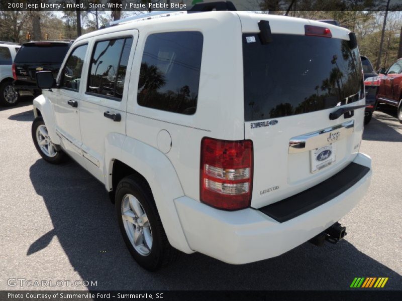 Stone White / Pastel Pebble Beige 2008 Jeep Liberty Limited