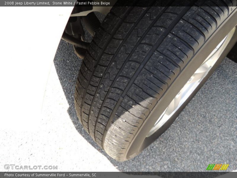 Stone White / Pastel Pebble Beige 2008 Jeep Liberty Limited