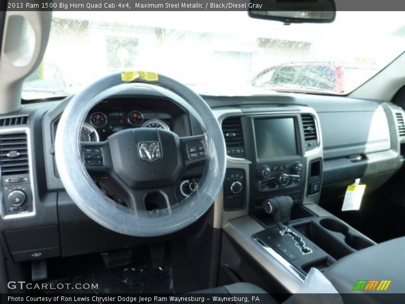 Maximum Steel Metallic / Black/Diesel Gray 2013 Ram 1500 Big Horn Quad Cab 4x4