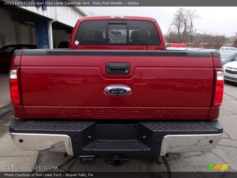 Ruby Red Metallic / Adobe 2013 Ford F250 Super Duty Lariat SuperCab 4x4