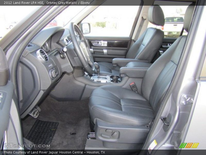Front Seat of 2012 LR4 HSE