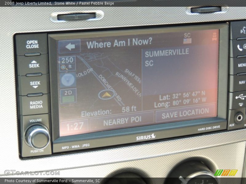 Stone White / Pastel Pebble Beige 2008 Jeep Liberty Limited