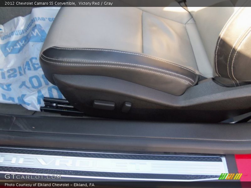 Victory Red / Gray 2012 Chevrolet Camaro SS Convertible