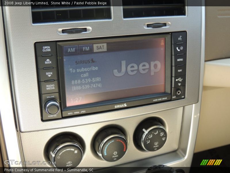 Stone White / Pastel Pebble Beige 2008 Jeep Liberty Limited