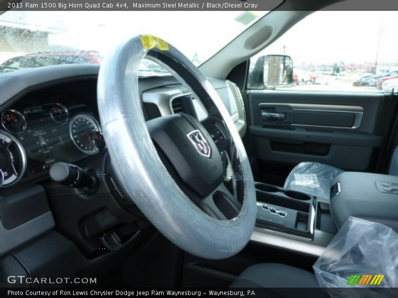 Maximum Steel Metallic / Black/Diesel Gray 2013 Ram 1500 Big Horn Quad Cab 4x4