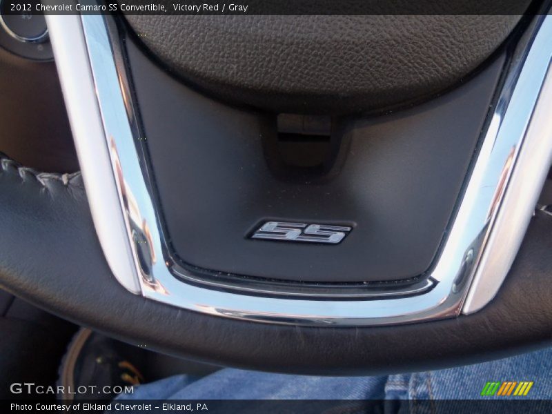 Victory Red / Gray 2012 Chevrolet Camaro SS Convertible
