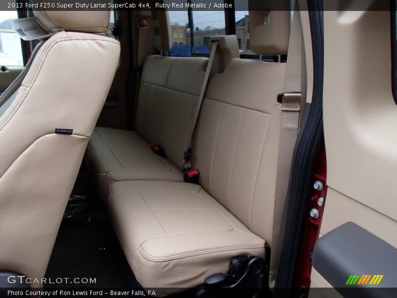 Rear Seat of 2013 F250 Super Duty Lariat SuperCab 4x4