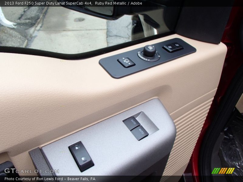 Ruby Red Metallic / Adobe 2013 Ford F250 Super Duty Lariat SuperCab 4x4