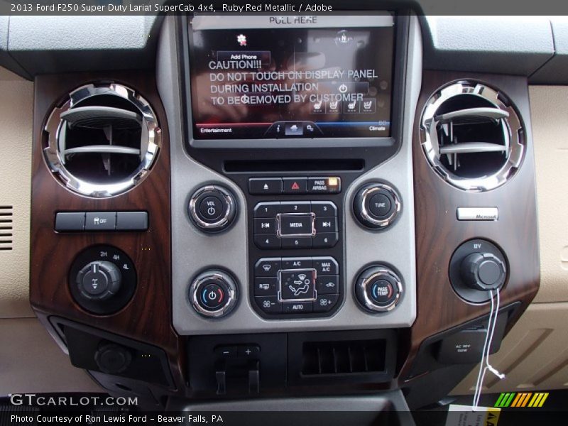 Controls of 2013 F250 Super Duty Lariat SuperCab 4x4