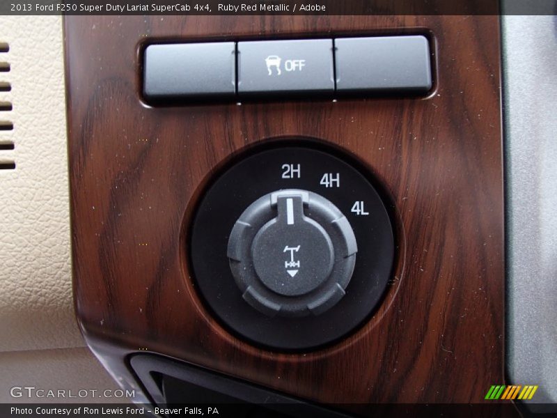 Controls of 2013 F250 Super Duty Lariat SuperCab 4x4