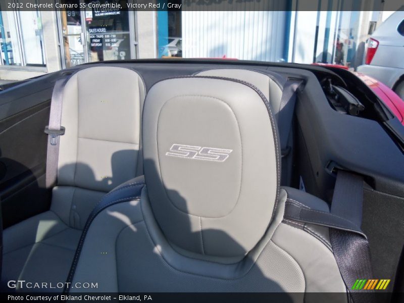 Victory Red / Gray 2012 Chevrolet Camaro SS Convertible