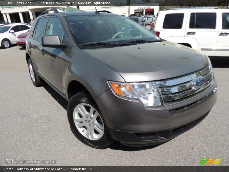 Sterling Grey Metallic / Medium Light Stone 2009 Ford Edge SE