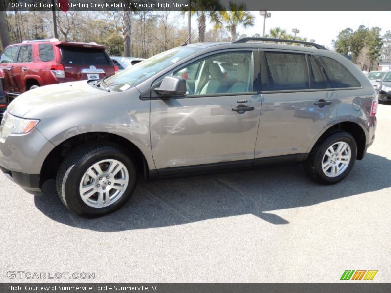 Sterling Grey Metallic / Medium Light Stone 2009 Ford Edge SE