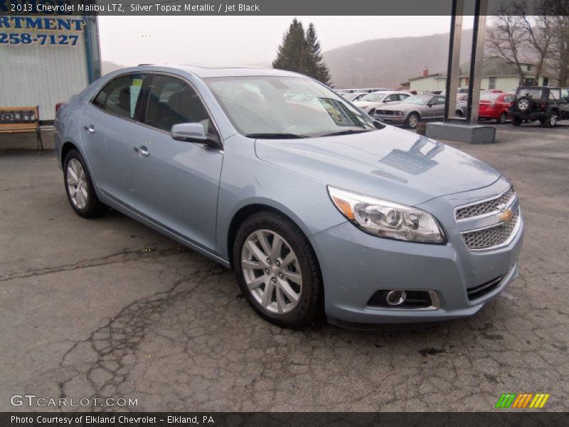 Silver Topaz Metallic / Jet Black 2013 Chevrolet Malibu LTZ