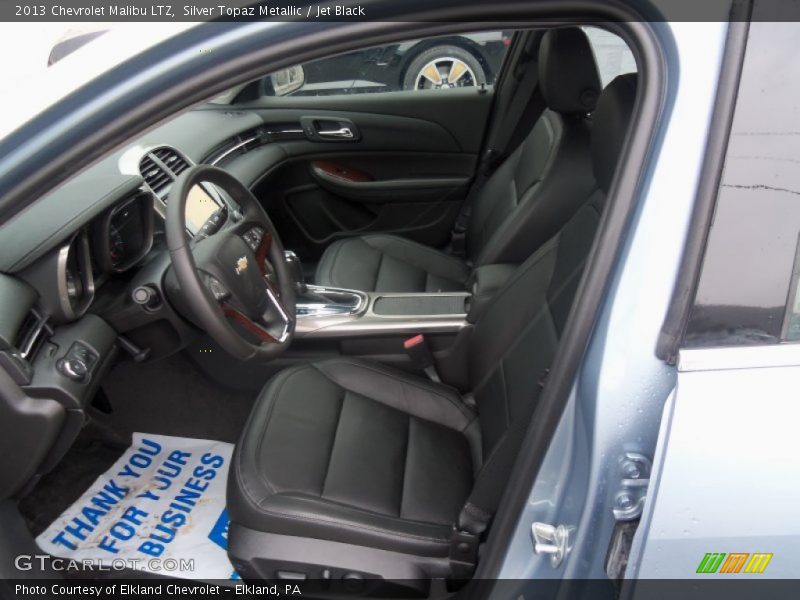 Silver Topaz Metallic / Jet Black 2013 Chevrolet Malibu LTZ