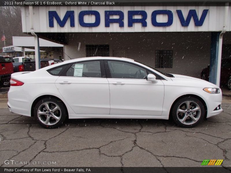 Oxford White / Charcoal Black 2013 Ford Fusion SE 1.6 EcoBoost