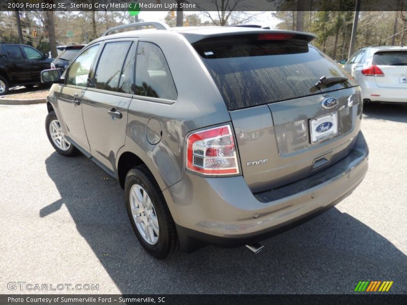 Sterling Grey Metallic / Medium Light Stone 2009 Ford Edge SE