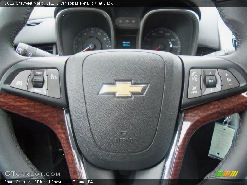 Silver Topaz Metallic / Jet Black 2013 Chevrolet Malibu LTZ