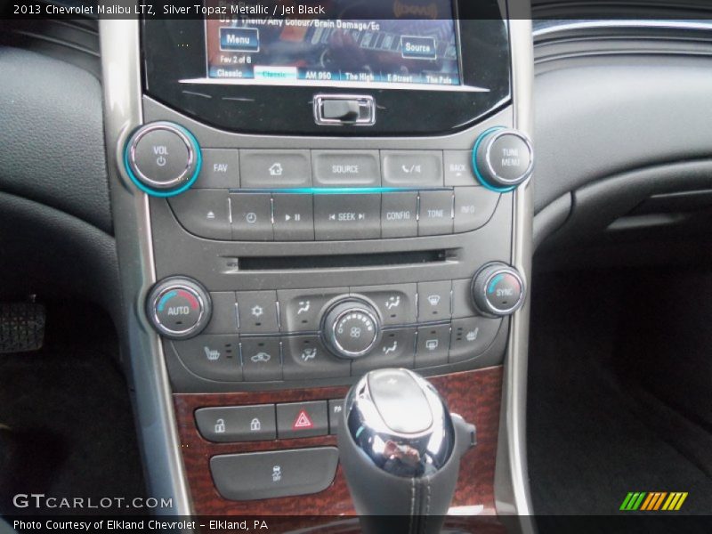 Silver Topaz Metallic / Jet Black 2013 Chevrolet Malibu LTZ