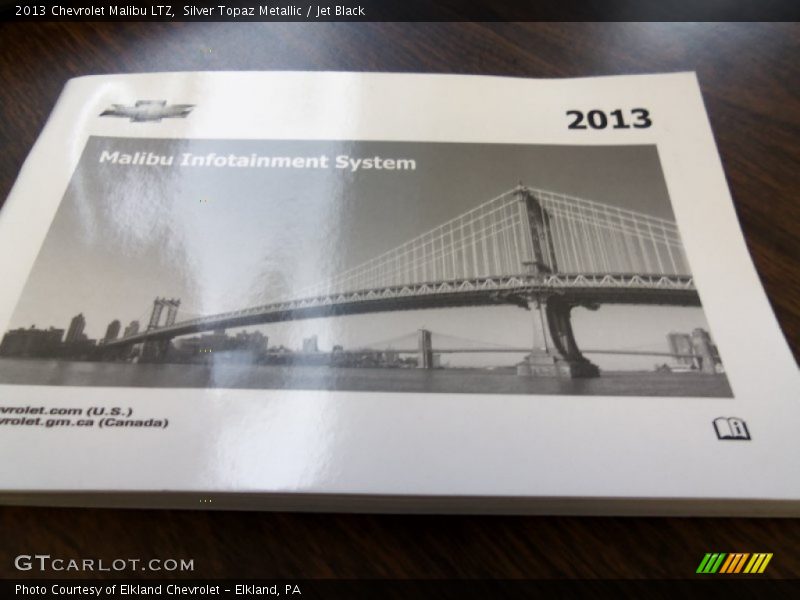 Silver Topaz Metallic / Jet Black 2013 Chevrolet Malibu LTZ