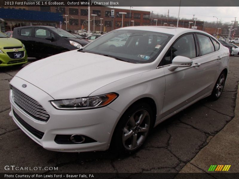 Oxford White / Charcoal Black 2013 Ford Fusion SE 1.6 EcoBoost