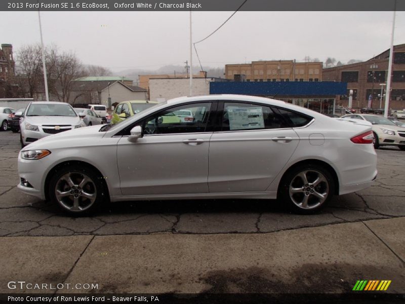 Oxford White / Charcoal Black 2013 Ford Fusion SE 1.6 EcoBoost