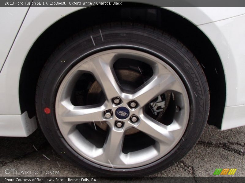 Oxford White / Charcoal Black 2013 Ford Fusion SE 1.6 EcoBoost