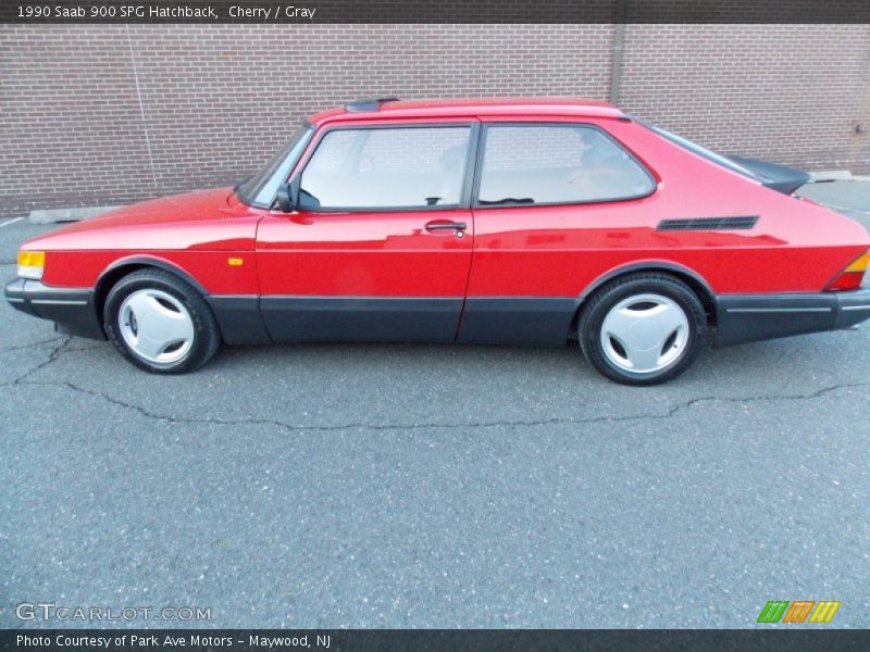 Cherry / Gray 1990 Saab 900 SPG Hatchback