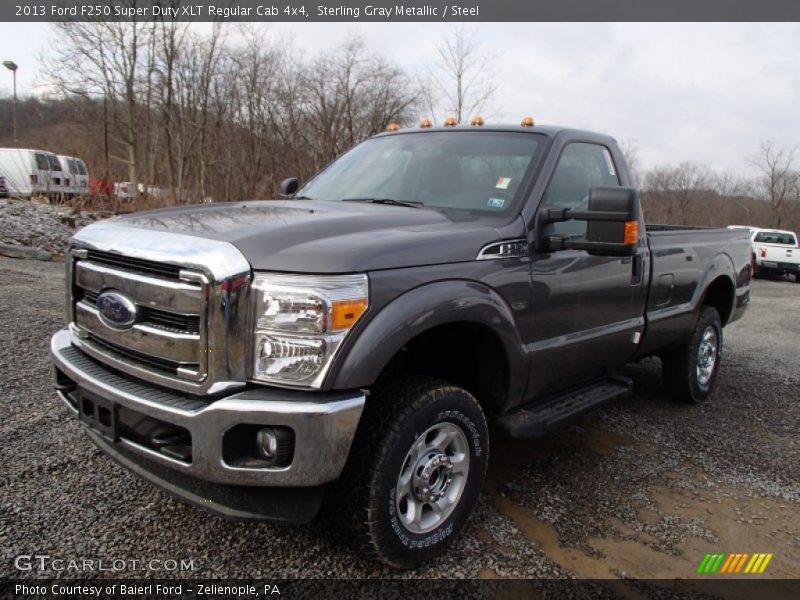 Sterling Gray Metallic / Steel 2013 Ford F250 Super Duty XLT Regular Cab 4x4