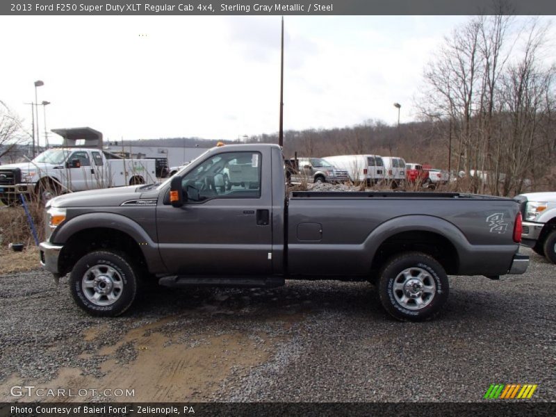 Sterling Gray Metallic / Steel 2013 Ford F250 Super Duty XLT Regular Cab 4x4