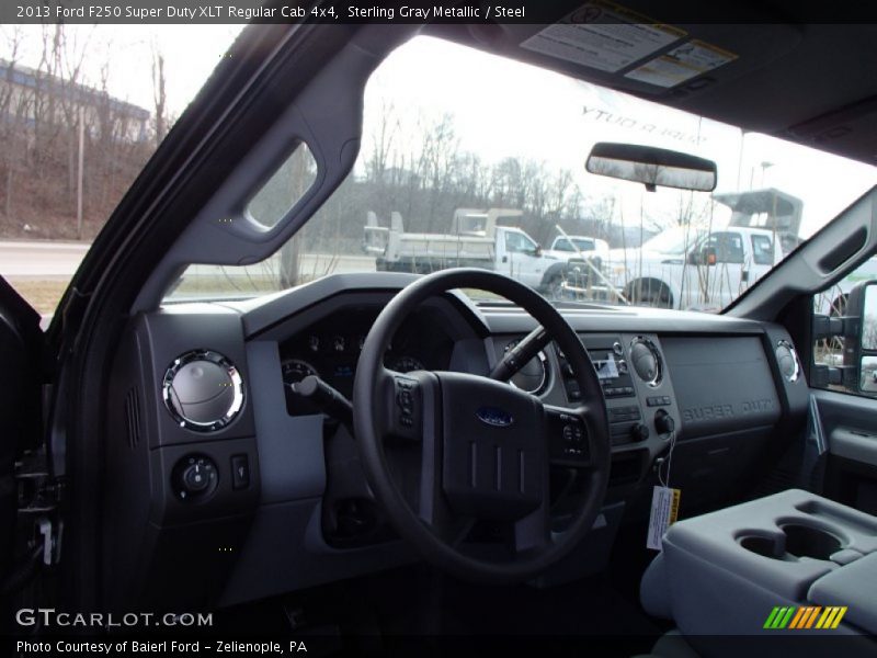 Sterling Gray Metallic / Steel 2013 Ford F250 Super Duty XLT Regular Cab 4x4