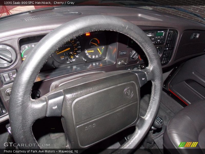 Cherry / Gray 1990 Saab 900 SPG Hatchback