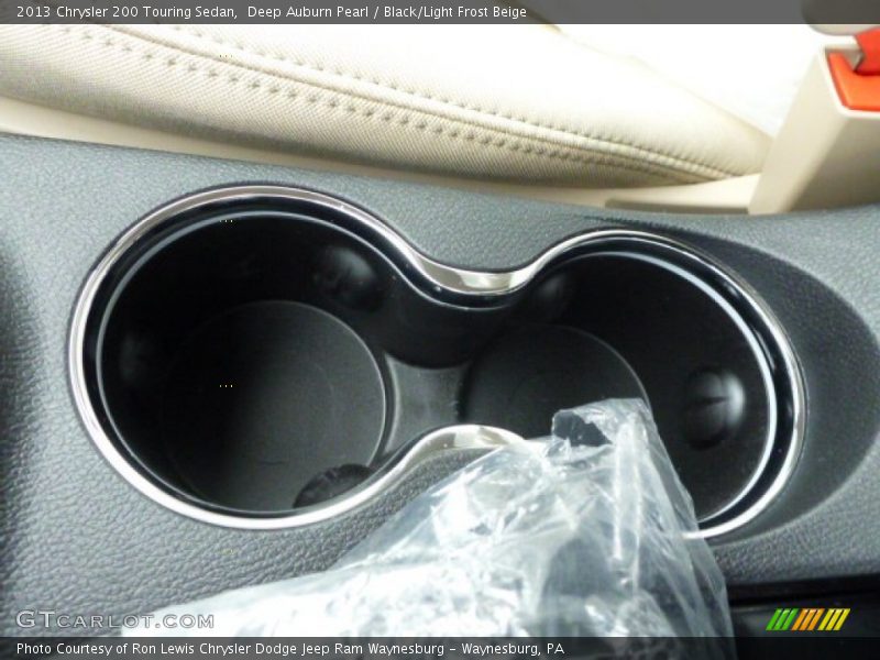 Deep Auburn Pearl / Black/Light Frost Beige 2013 Chrysler 200 Touring Sedan