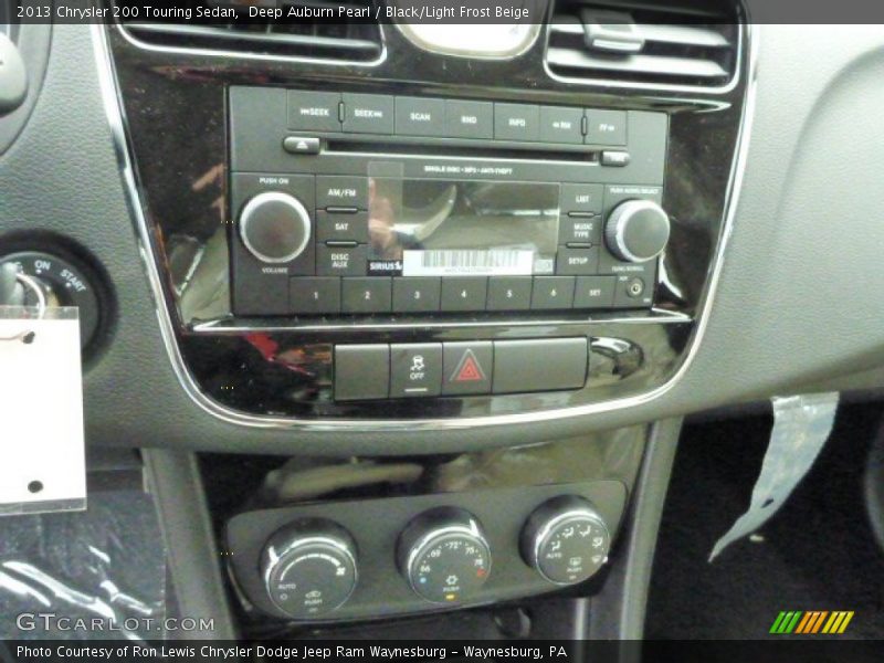 Deep Auburn Pearl / Black/Light Frost Beige 2013 Chrysler 200 Touring Sedan