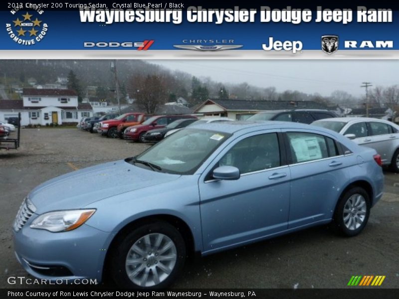 Crystal Blue Pearl / Black 2013 Chrysler 200 Touring Sedan