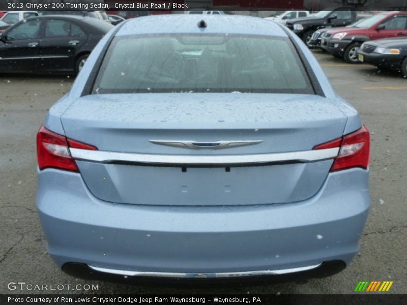 Crystal Blue Pearl / Black 2013 Chrysler 200 Touring Sedan