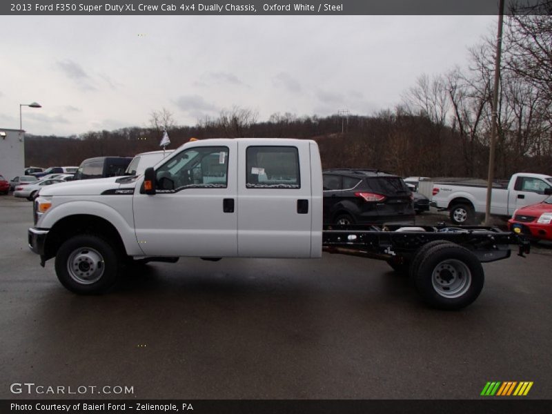  2013 F350 Super Duty XL Crew Cab 4x4 Dually Chassis Oxford White