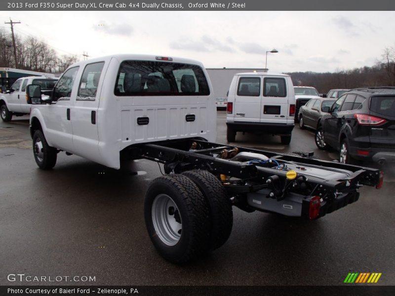 Oxford White / Steel 2013 Ford F350 Super Duty XL Crew Cab 4x4 Dually Chassis