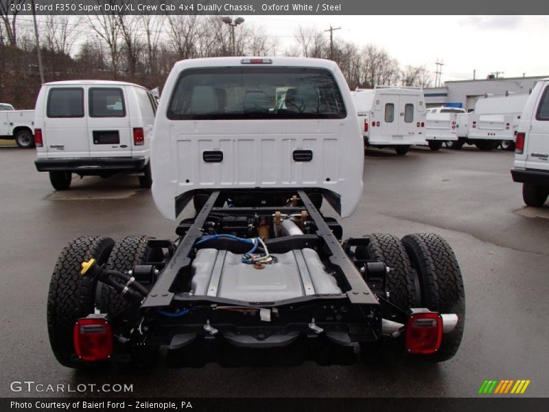 Oxford White / Steel 2013 Ford F350 Super Duty XL Crew Cab 4x4 Dually Chassis