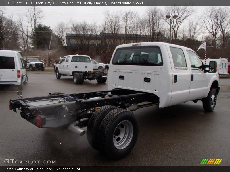 Oxford White / Steel 2013 Ford F350 Super Duty XL Crew Cab 4x4 Dually Chassis