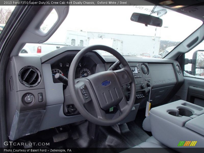  2013 F350 Super Duty XL Crew Cab 4x4 Dually Chassis Steel Interior